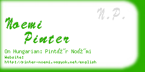 noemi pinter business card
